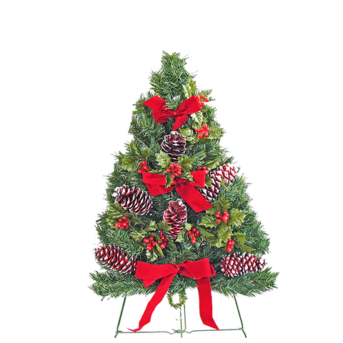 07 - Christmas Tree w/ Cones & Bow